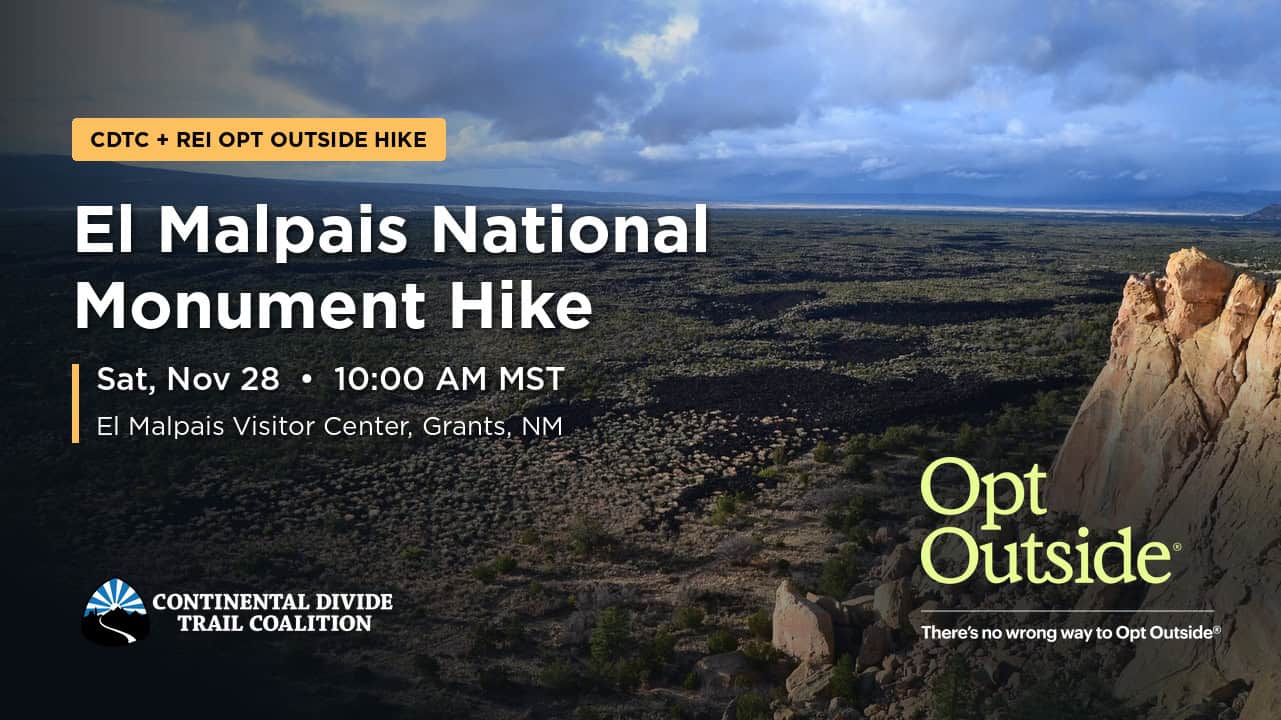 CDTC REI Optoutside Hike El Malpais 2026 CDTC REI Optoutside Hike El Malpais 2026
