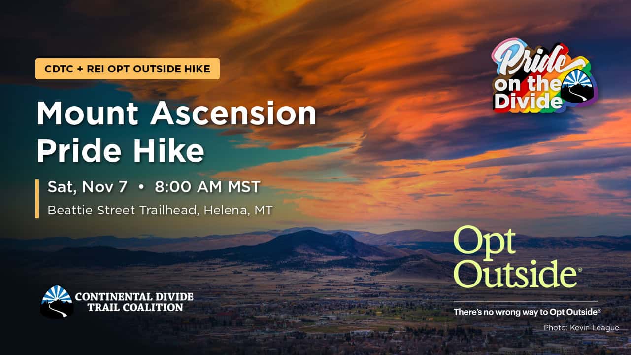 CDTC REI Optoutside Hike Mount Ascension Helena 2026 CDTC REI Optoutside Hike Mount Ascension Helena MT