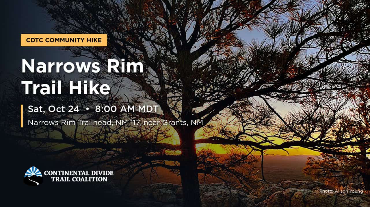 CDTC Narrows Rim Hike Grants NM 2026
