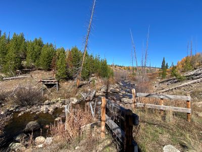 Elk Creek Bridge Down Routt Nf