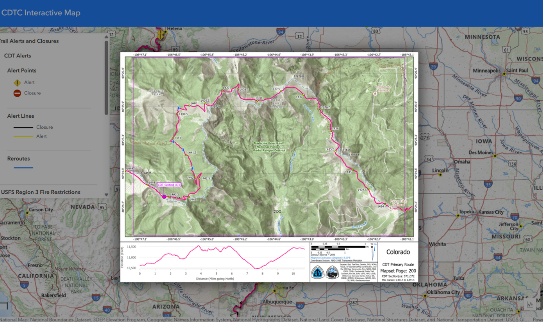 Using the CDT Interactive Map: How to Download Free PDF Section Maps