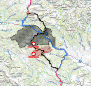 Picture of Fish Creek and Pack Trail Fire Closures and Reroutes