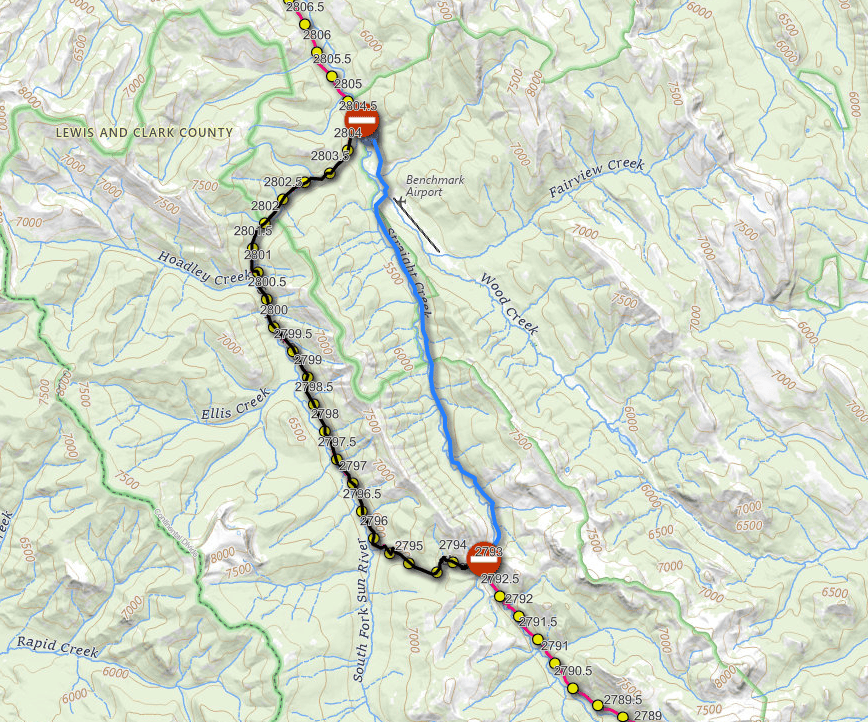 Camp Creek Fire Reroute