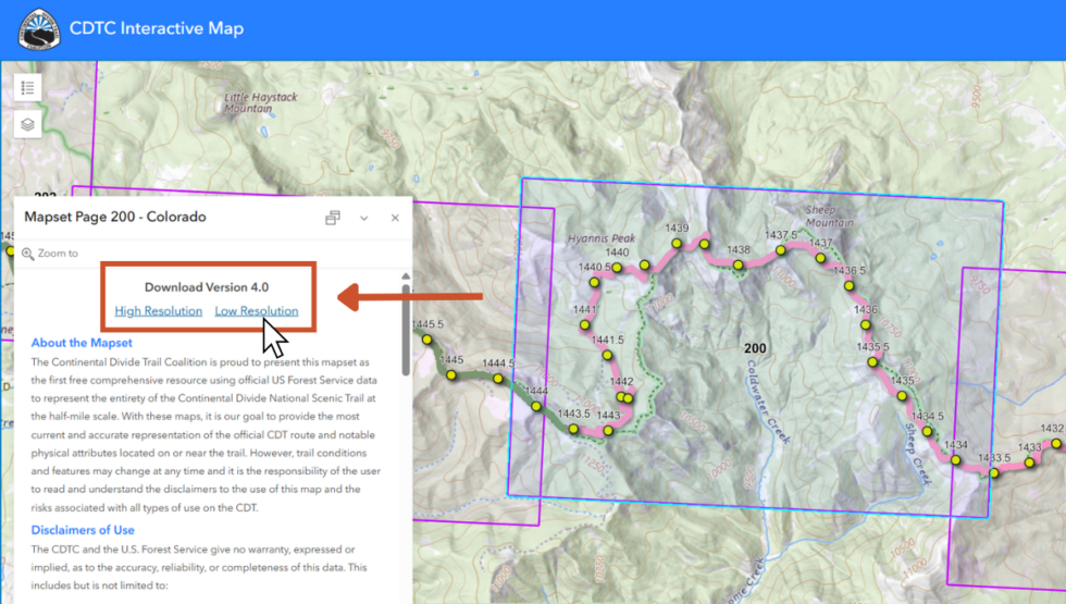 One Section Map.pdf Using the CDT Interactive Map: How to Download Free PDF Section Maps ...