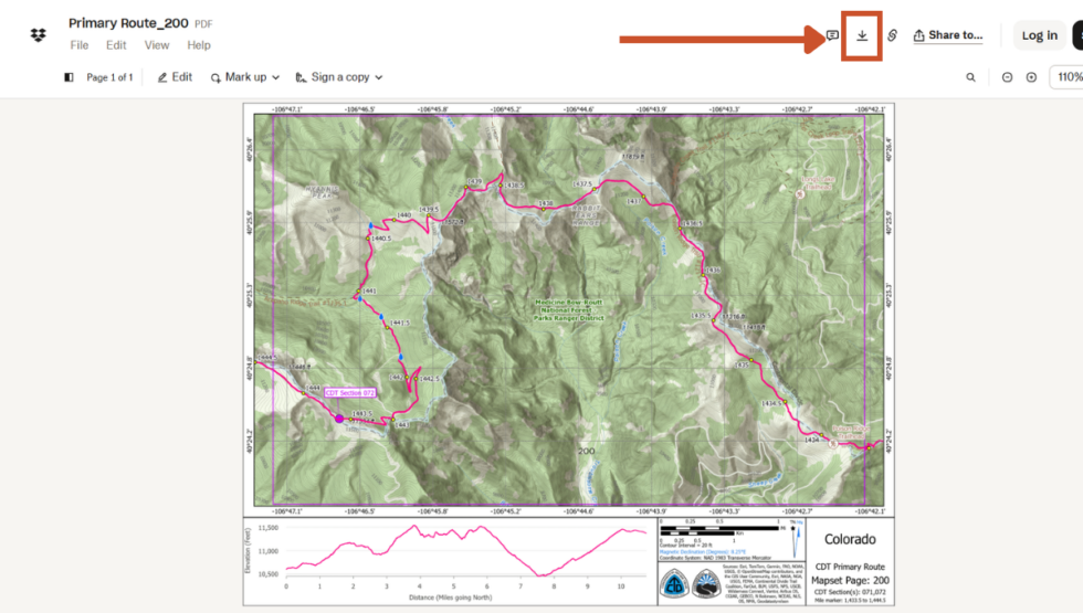 Using the CDT Interactive Map: How to Download Free PDF Section Maps ...