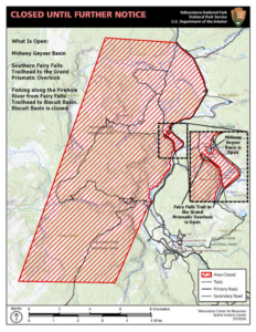 Yellowstone Cdt Closure Map Bear Encounter