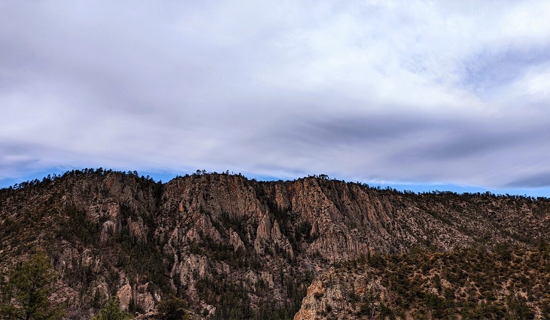 Gila National Forest streams and rivers flowing high; roads boggy