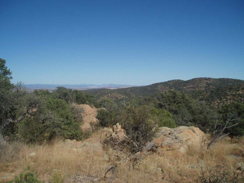 ridge above trail